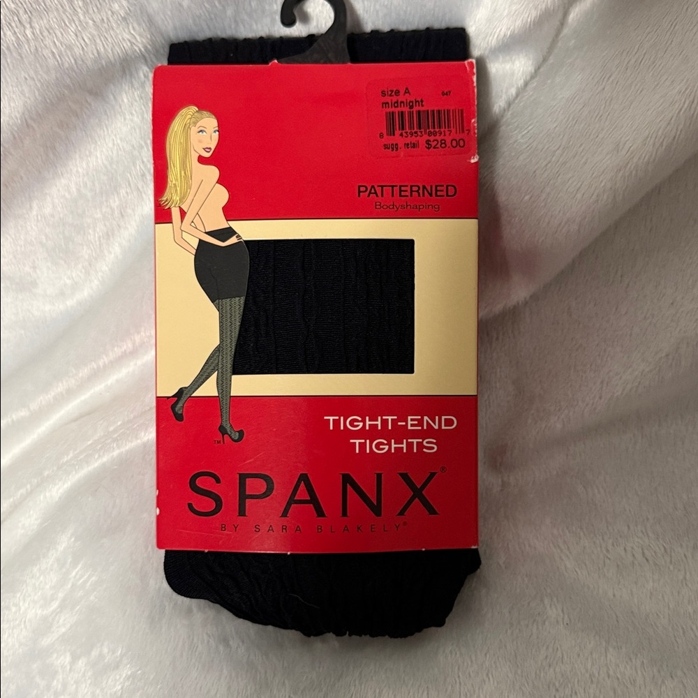 💙NWT Spanx Tight-End Tights - Midnight Patterned Bodyshaping Tights - Size A💙
